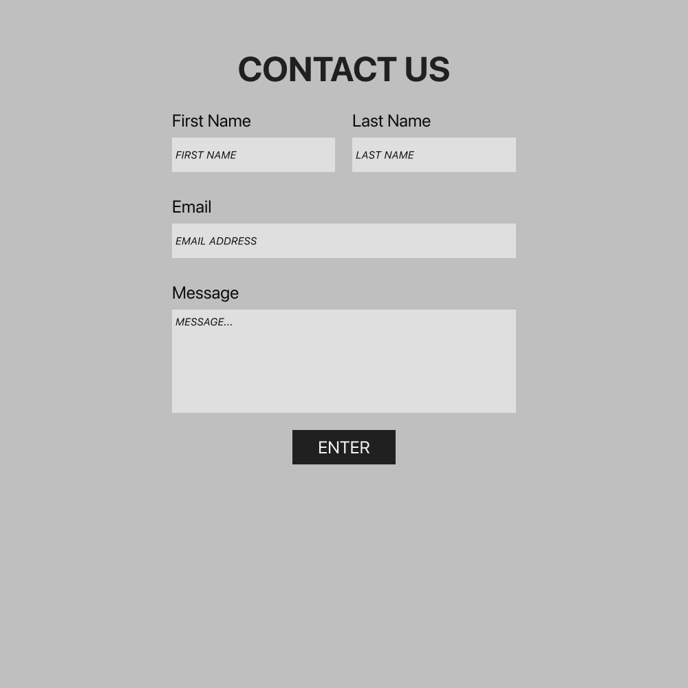 CONTACT SECTION WIREFRAME
