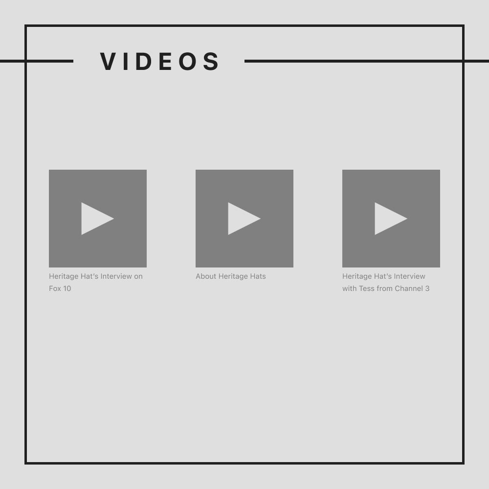 VIDEO SECTION WIREFRAME